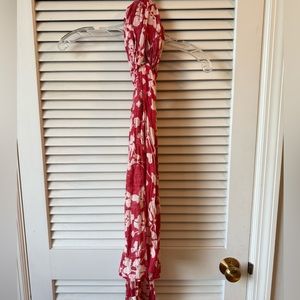 Zyga Lin'n'Laundry Red and Blush Scarf